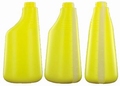 NIEUW: Fles 600 ml polyethyleen geel met schaalverdelingen