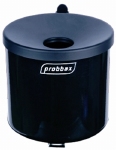 Wandasbak rond - 1,5 l - ZWART