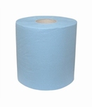 Mediumrol recyclage 2- laags blauw / 6 rollen