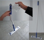 Sprenkelersteel met reservoir ZAPA (145 cm)  blauw