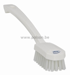 Kleine handborstel 70x40x260 mm Wit