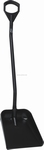 Schop met lange steel en groot blad Zwart
