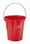 Emmer 6 liter: 255 x 257 x 246 mm. Rood