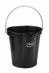 Emmer 6 liter: 255 x 257 x 246 mm. Zwart