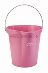 Emmer 12 liter: 323 x 312 x 318 mm. Roze