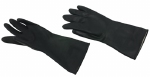 Handschoenen rubber - ZWART - MEDIUM