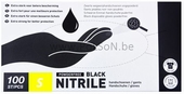 HANDSCHOEN NITRIL ZWART / 100 st. SMALL