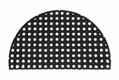 VOETMAT RING-O 22mm open bodem HALF ROND 45 x 75 cm