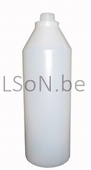 Fles 1000 ml polyethyleen transparant