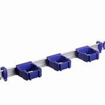 Toolflex One 54 cm rail met 3 x steelklemmen 1 set paars