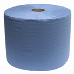 Maxi rol 3 laags tissue blauw recyclage 36x37cm 1 rol