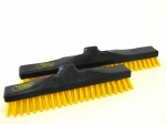 Schrobborstel industrie - 30 cm - ZWART/GEEL