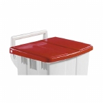 Bomabin Select Pedal Classic - 90 l - WIT - deksel ROOD