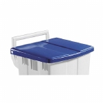 Bomabin Select Pedal Classic - 90 l - WIT - deksel BLAUW