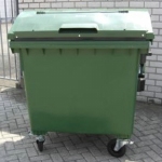 Container met 4 wielen - 1100 l - GROEN