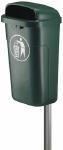 Bomabin Outdoor Hamburg met paal - 50 l - GROEN