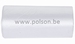 HD zak - 50 x 55 cm - T10 - 25 l - ZWART - rol 50 stuks