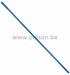 Glasfibersteel met schroefdraad - 140 cm - BLAUW