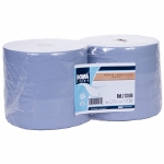 Maxi Multirol - recycled tissue - 2 laags - 370 m x 23.6 cm - BLAUW - 2 rollen