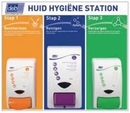 Deb. Huid Hygikne 3-staps Station incl 3 disp. Ned-Fra