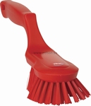 Ergonomische handborstel - 70 x 65 x 325 mm rood